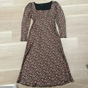 Zara Floral Silk Dress